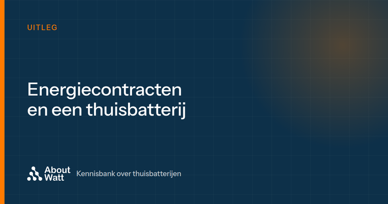 Verschillende particuliere energiecontracten uitgelegd: waarom het dynamische contract perfect past bij een thuisbatterij en EMS