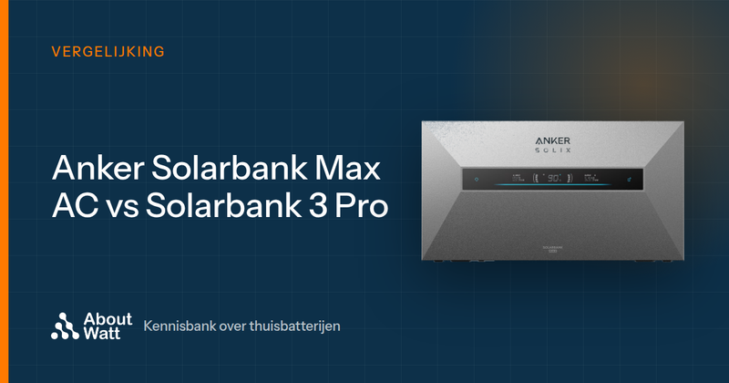 Anker SOLIX Solarbank Max AC vs Solarbank 3 Pro: welke past bij u?