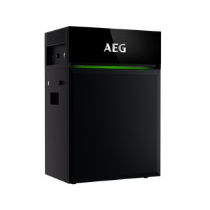 AEG Solarcube 4,8 kWh thuisbatterij - vooraanzicht met display