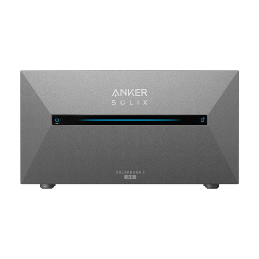 Anker Solix plug-in thuisbatterij | Solarbank 2 AC + 2x BP2700 Expansion batterij, 7.0 kWh opslag, incl. P1 meter
