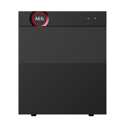 AEG Solarcube Pro thuisbatterij 6 kWh - vooraanzicht met AEG-logo en statusindicatie