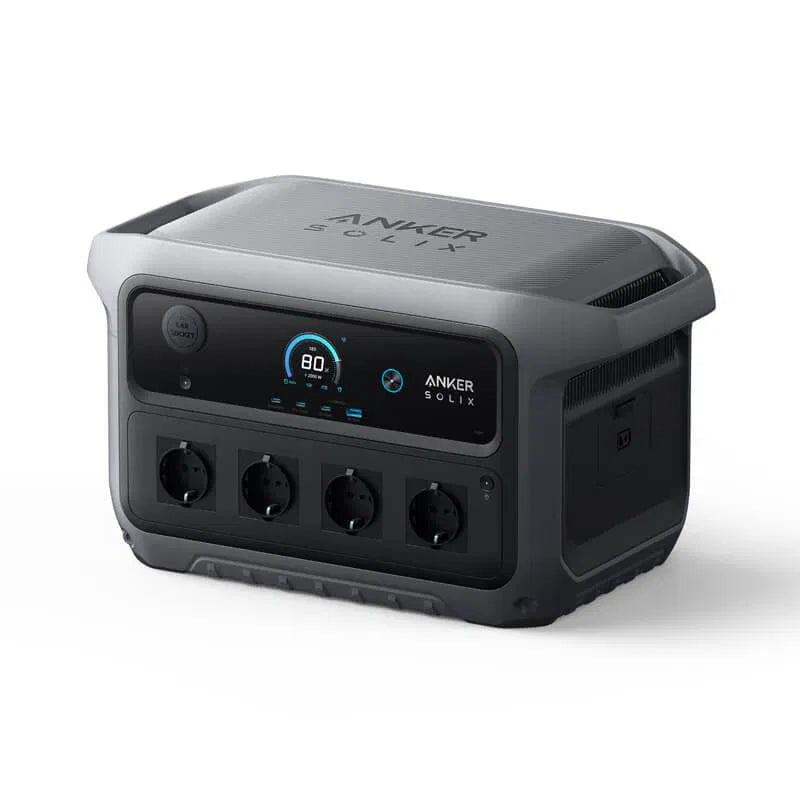 Anker SOLIX C2000 Gen 2 portable power station vooraanzicht 2.048 Wh met display en 4 AC-stopcontacten