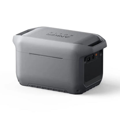 Anker SOLIX C2000 Gen 2 schuine achterzijde met netstroomingang en zonne-input XT60i
