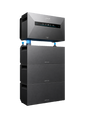 Anker SOLIX Solarbank Max AC opstelling met drie BP7000 uitbreidingsbatterijen, 28 kWh capaciteit