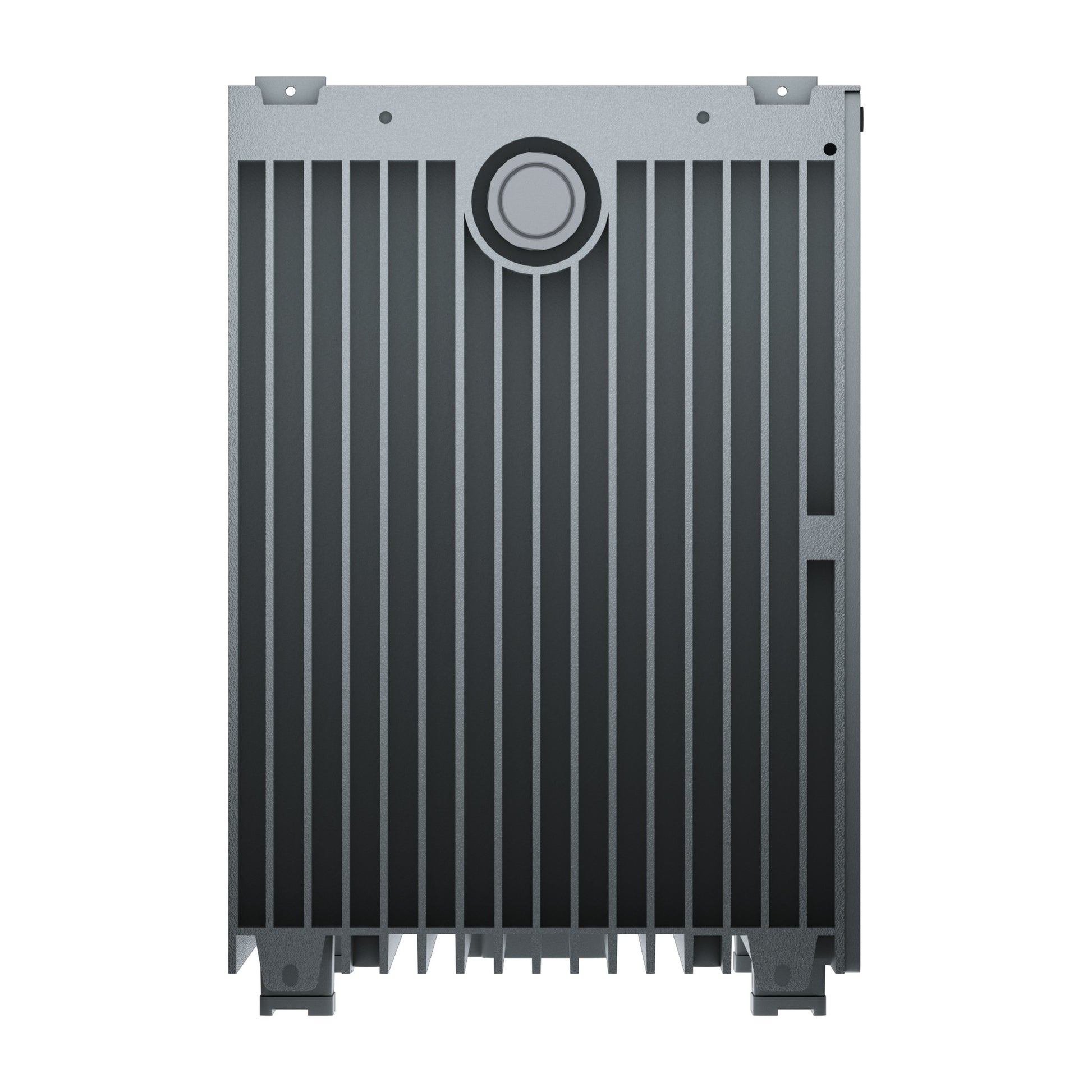 Achterzijde Hoymiles HiBattery 4020 AC met geïntegreerd stopcontact en koelribben