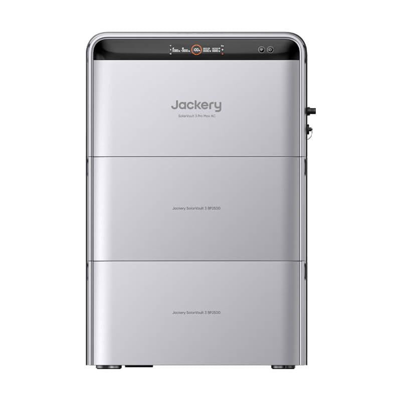 Jackery SolarVault 3 Pro Max AC set 7,56 kWh met 2x BP2500 uitbreidingsbatterij